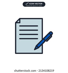 document icon symbol template for graphic and web design collection logo vector illustration