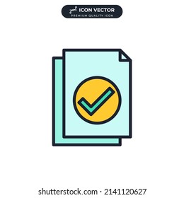 document icon symbol template for graphic and web design collection logo vector illustration