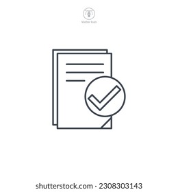 Document icon symbol template for graphic and web design collection logo vector illustration