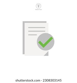 Document icon symbol template for graphic and web design collection logo vector illustration