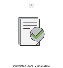 Document icon symbol template for graphic and web design collection logo vector illustration