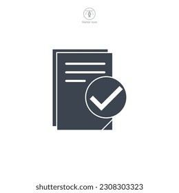Symbol für Dokumentsymbol Vorlage für Grafik- und Webdesign-Kollektion Logo Vektorgrafik