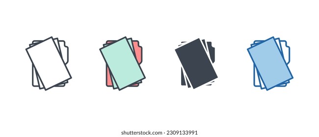 document icon symbol template for graphic and web design collection logo vector illustration