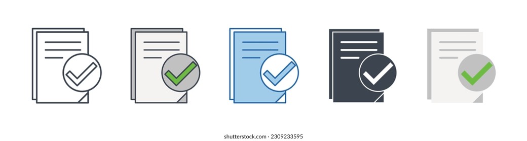 Symbol für Dokumentsymbol Vorlage für Grafik- und Webdesign-Kollektion Logo Vektorgrafik