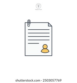 Document icon symbol vector illustration isolated on white background