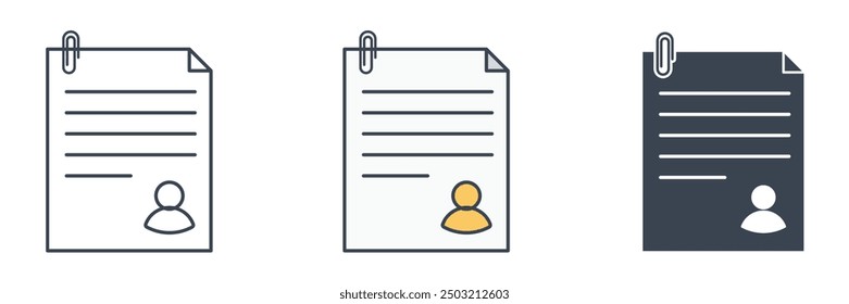 Document icon symbol vector illustration isolated on white background