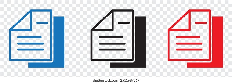 Documento Icono de símbolo.   Símbolo plano moderno y simple del Vector del documento para el Sitio web, el App móvil, UI.