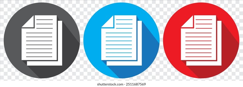 Document Icon of symbol.   Document vector icon modern and simple flat symbol for web site, mobile app, UI.