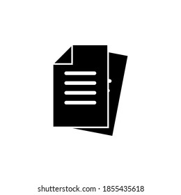 Document icon symbol vector on white background