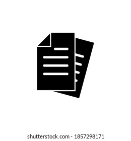 Document icon symbol vector on white background