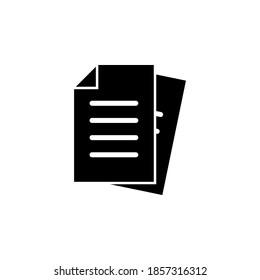 Document icon symbol vector on white background