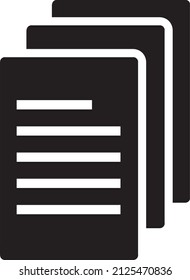 document icon symbol vector. on white background.eps
