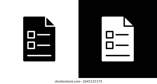 Document icon symbols. Vector illustration.
