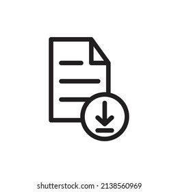 Document Icon Template Isolated on White Artboard