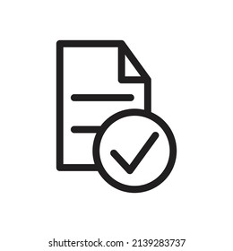 Document Icon Template Isolated on White Artboard