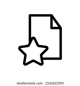 Document Icon Template Isolated on White Artboard