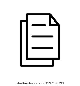 Document Icon Template On White Artboard