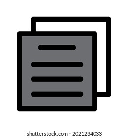 Document icon template. Vector illustration 