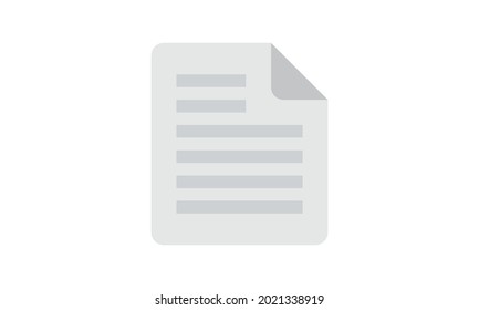 Document icon , text file flat icons. Vector illustration, modern minimal flat design style