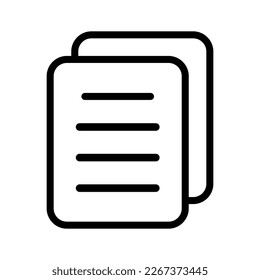 Document icon. Text document vector icon, design element.