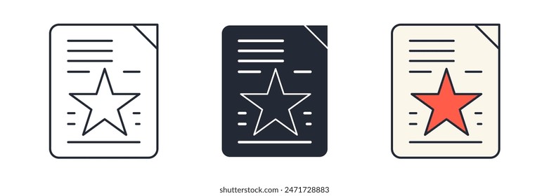 Document Icon theme symbol vector illustration isolated on white background