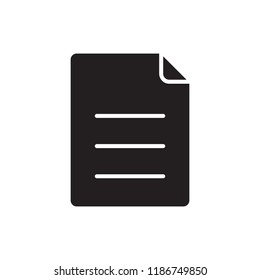 Document icon in trendy flat style isolated on background. Document icon page symbol for your web site design Document icon logo, app, UI. Document icon Vector illustration, EPS10.