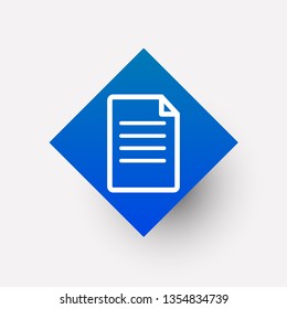 Document icon in trendy flat style isolated on background. Document icon page symbol for your web site design Document icon logo, app, UI , on white background Vector.