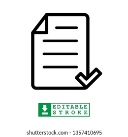 document icon in trendy flat style 