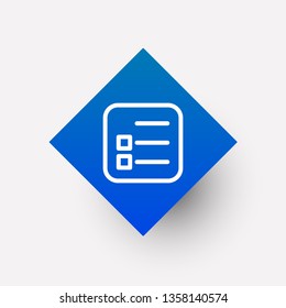 Document icon in trendy flat style isolated on background.   