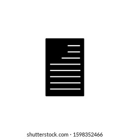 Document Icon in trendy flat style isolated on grey background. File symbol for your web design, logo, UI. Vector illustration, EPS10.