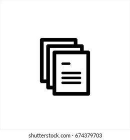 Document icon in trendy flat style isolated on background. Document icon page symbol for your web site design Document icon logo, app, UI. Document icon Vector illustration, EPS10.