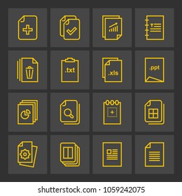 Document icon in trendy line style isolated on background. 
Symbol for your web site design, logo, app, UI. Vector illustration, EPS