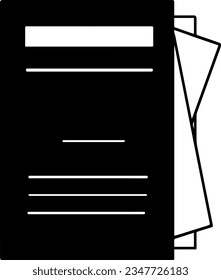 Document Icon, True Black Icon