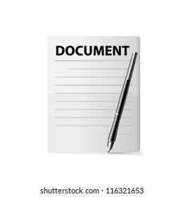 Document Icon. Vector