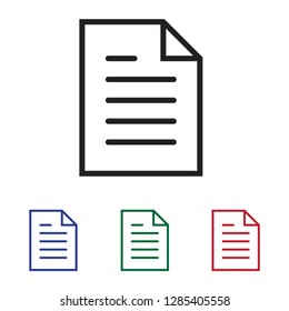 Document icon vector
