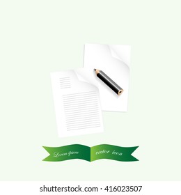 document icon, vector
