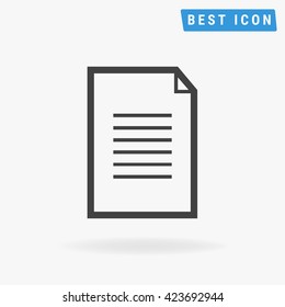 Document Icon Vector.