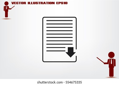 Document Icon Vector.