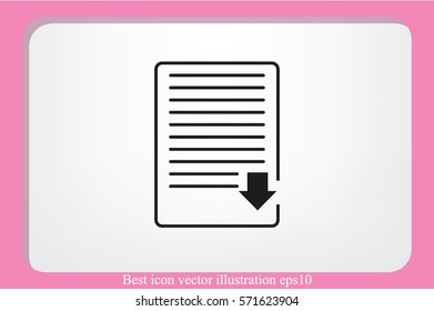 Document Icon Vector.