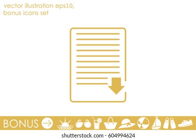 Document Icon Vector