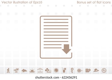 Document Icon Vector