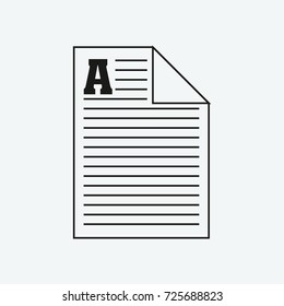 document icon vector