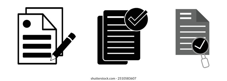 document Icon, Vector, Art, Image, logo, Sign, Flat, design. icon set, eps 10 