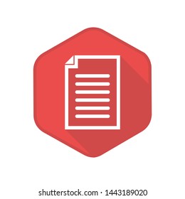 Document Icon. Vector Button. Eps