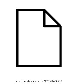 Document icon vector for computer color editable
