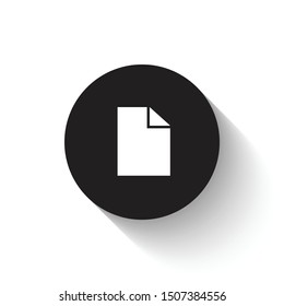 Document icon vector design. Black flat icon with dynamic concept. Scalable vector design.