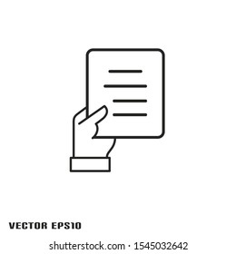 document icon vector design element logo template