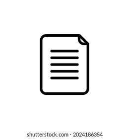Document Icon. Vector Design Illustration with white Background