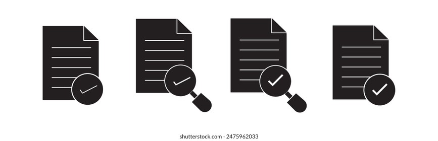 Document icon vector design on white background, eps10