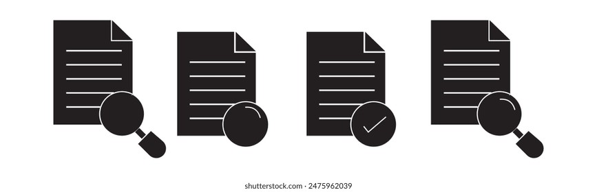 Document icon vector design on white background, eps10